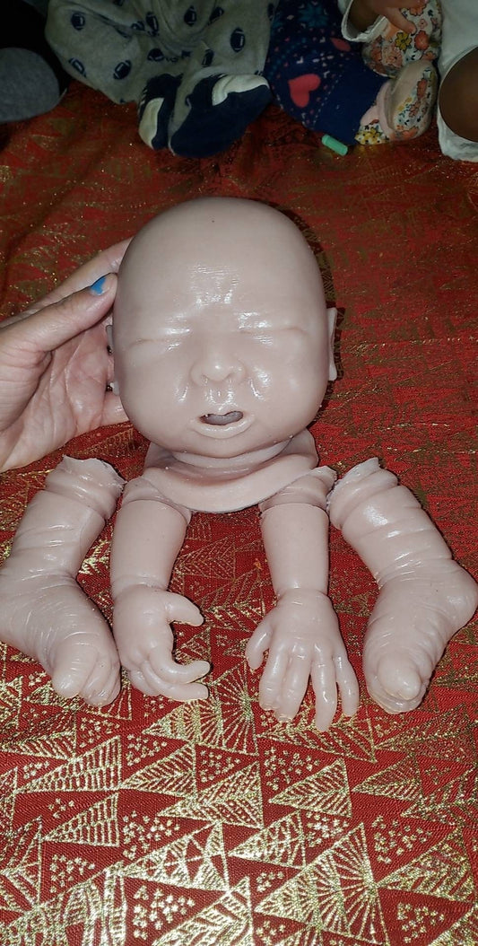 Silicone baby head and silicone baby limbs open hands 20" Newborn