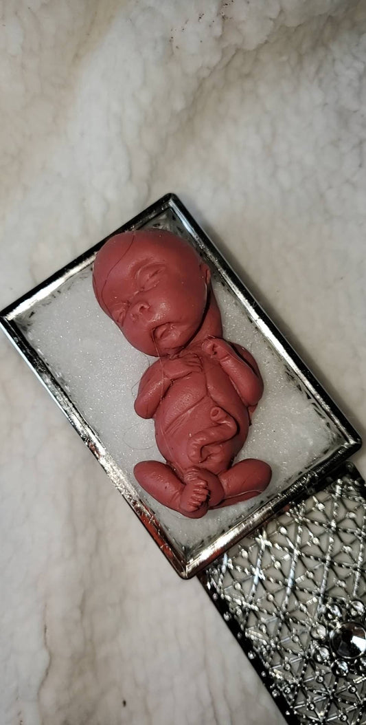 14 week gestation fetus memorial silicone baby with beautiful memorial box keepsake