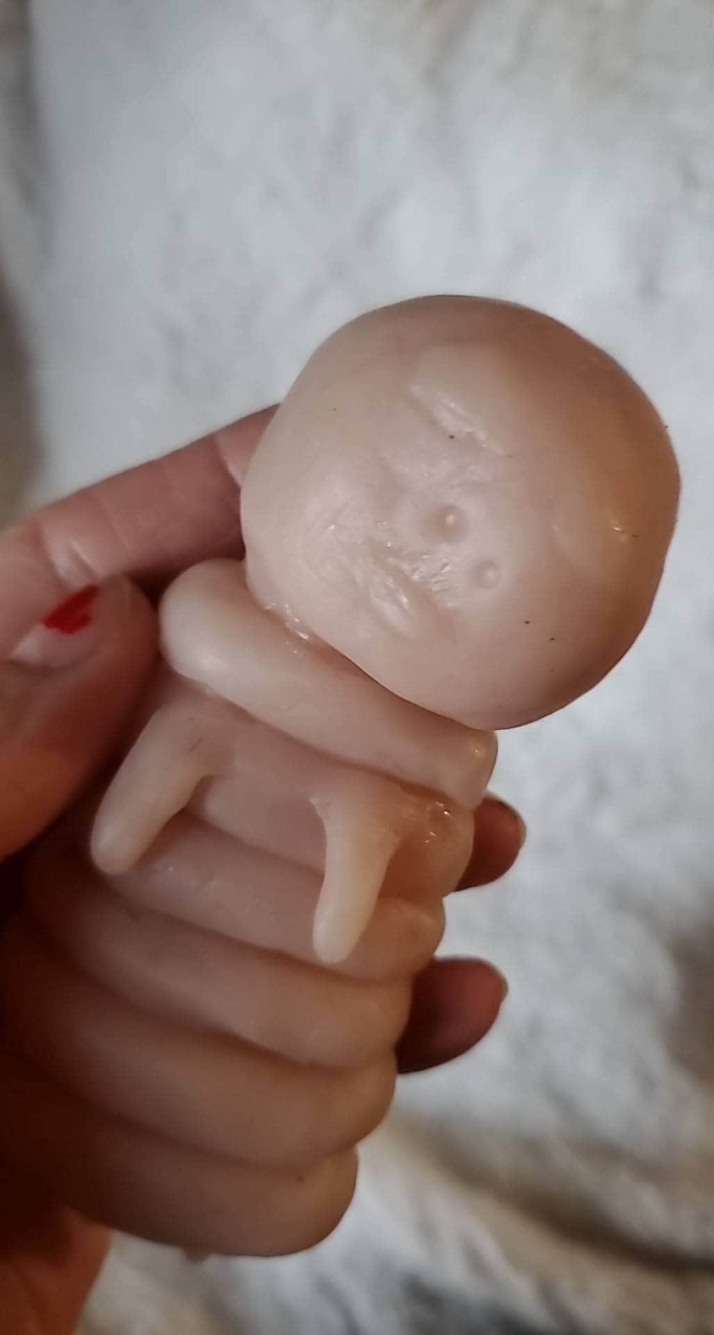4" silicone caterpillar baby human