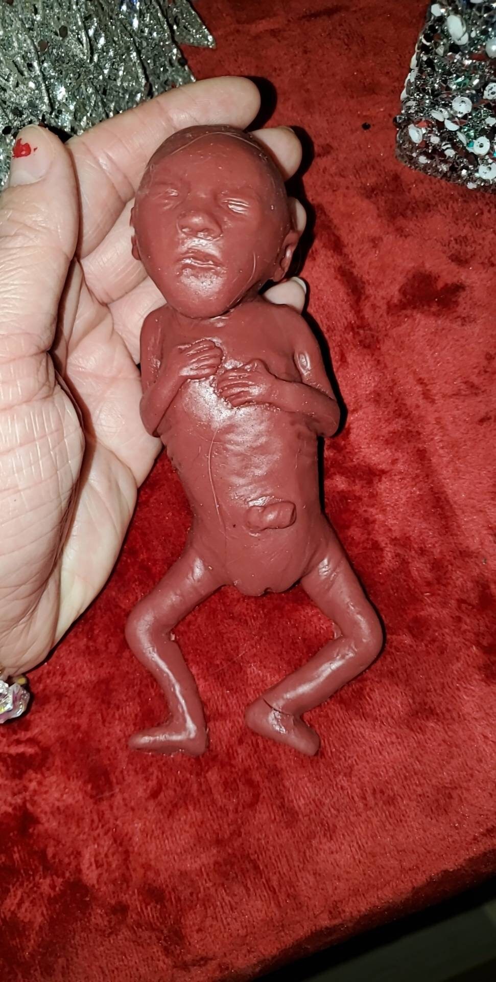 Silicone memorial fetus silicone baby girl 19 week gestation