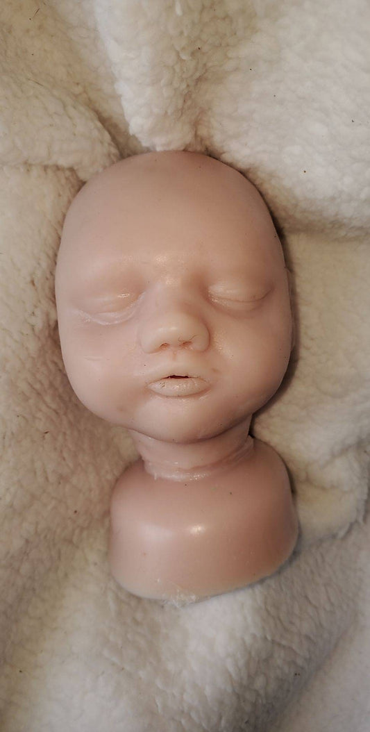 Silicone baby head for 16" cuddle body