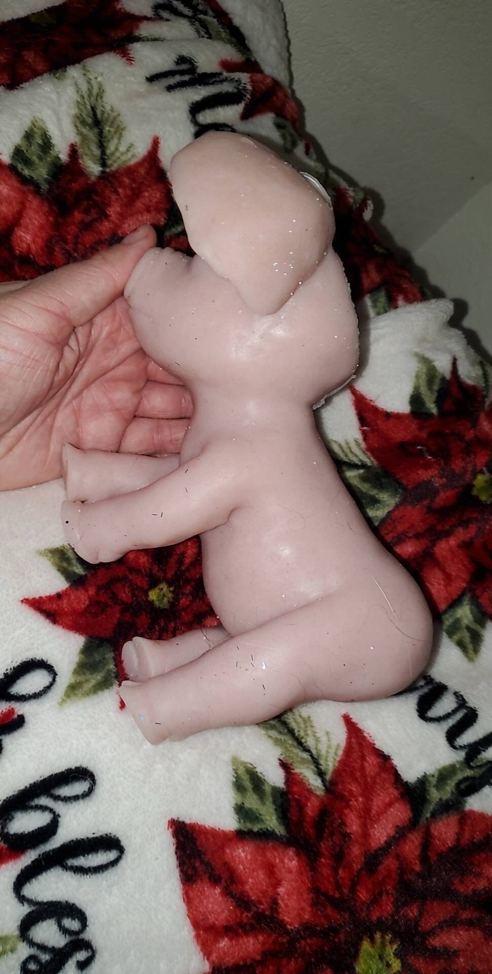 Full body silicone baby unicorn pig piggy piglet 8"  Joy the Unipegapig