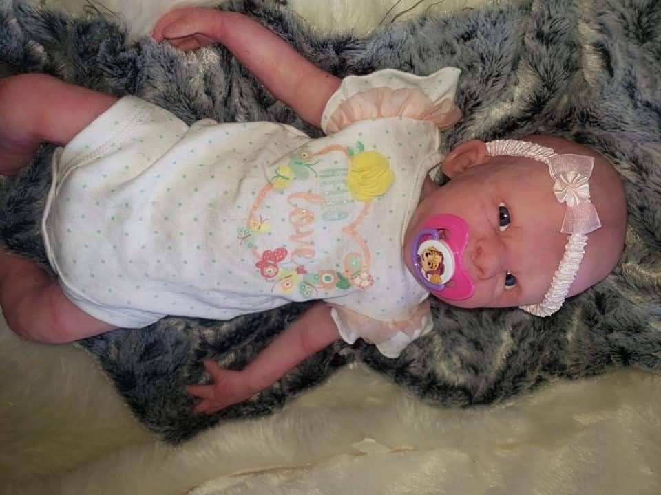 Full body silicone baby happy smiling face