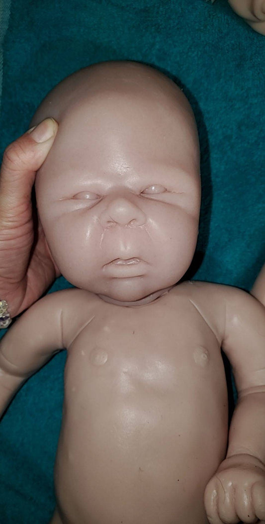 Full body silicone baby 21" newborn baby girl or boy open eyes baby doll