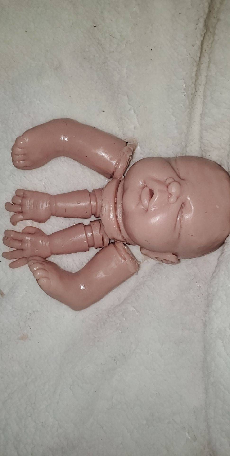 Silicone baby head for cuddle body blank unpainted "Ava sculpt"