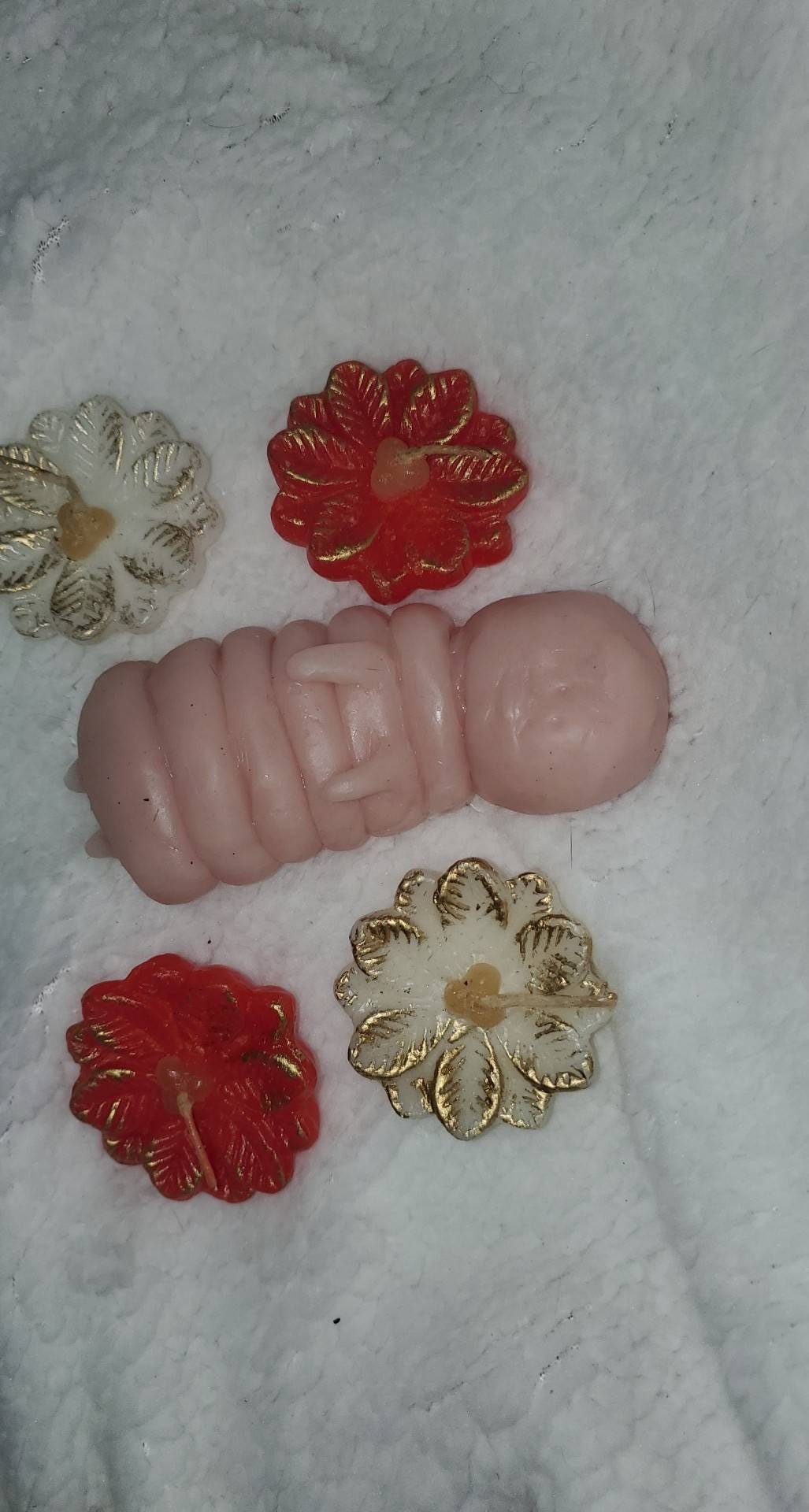 4" silicone caterpillar baby human
