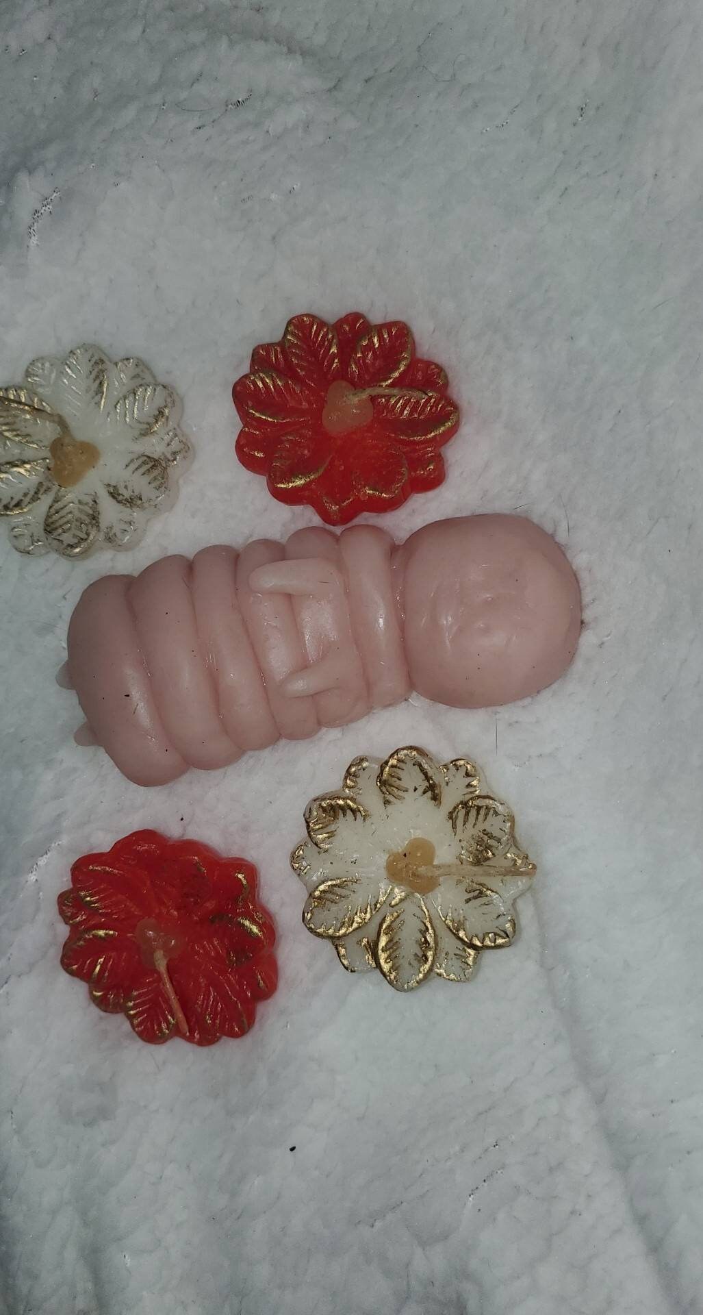 4" silicone caterpillar baby human