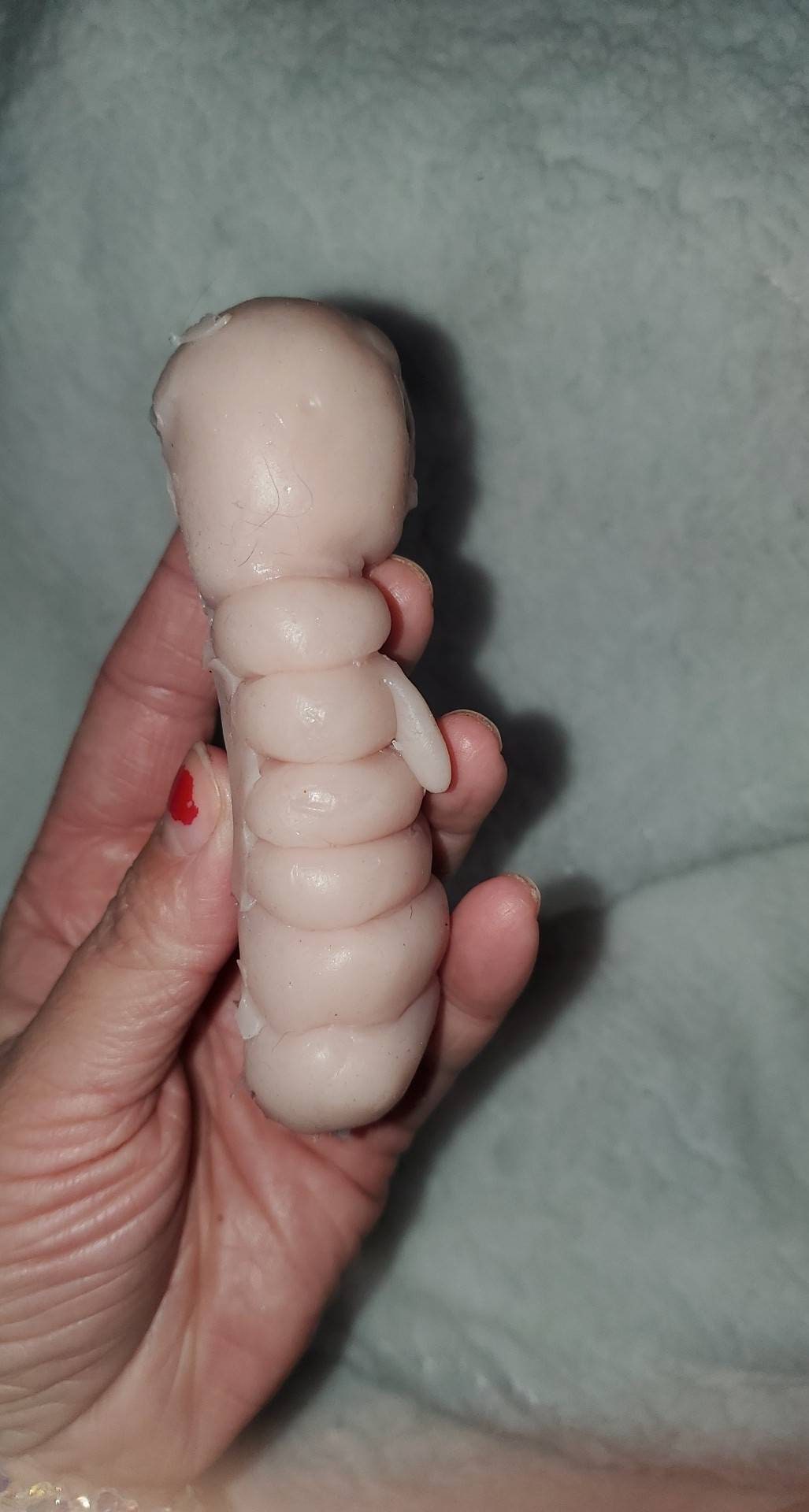 4" silicone caterpillar baby human