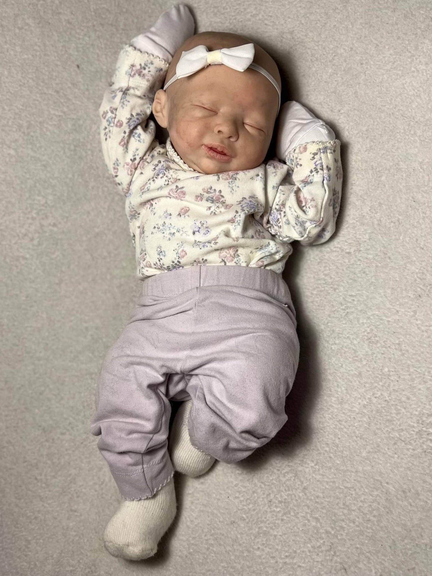 Silicone baby head for 17"-19" cuddle baby by sienna niall