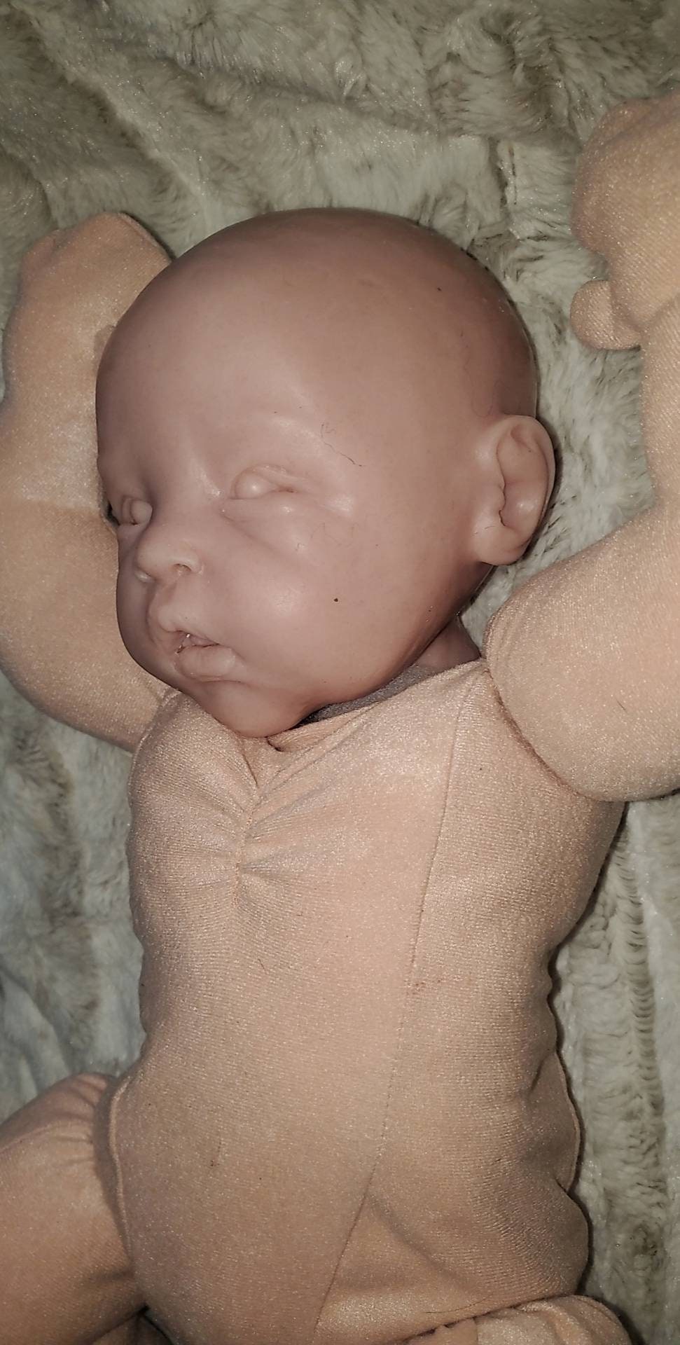Silicone baby head for 24" indigo toddler or full body silicone baby