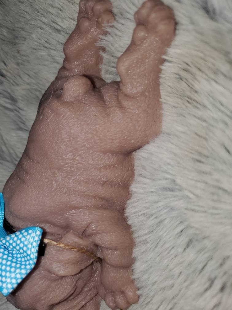 6" silicone bull dog puppy