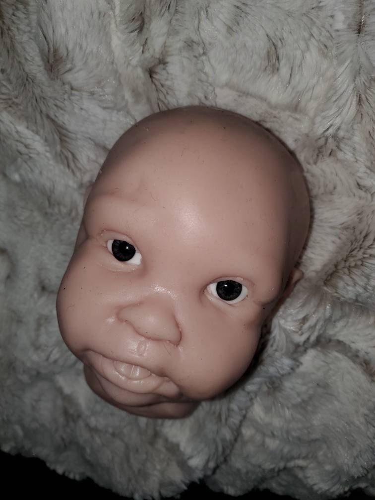 Silicone baby head for 18"newborn cuddle body "Avery"