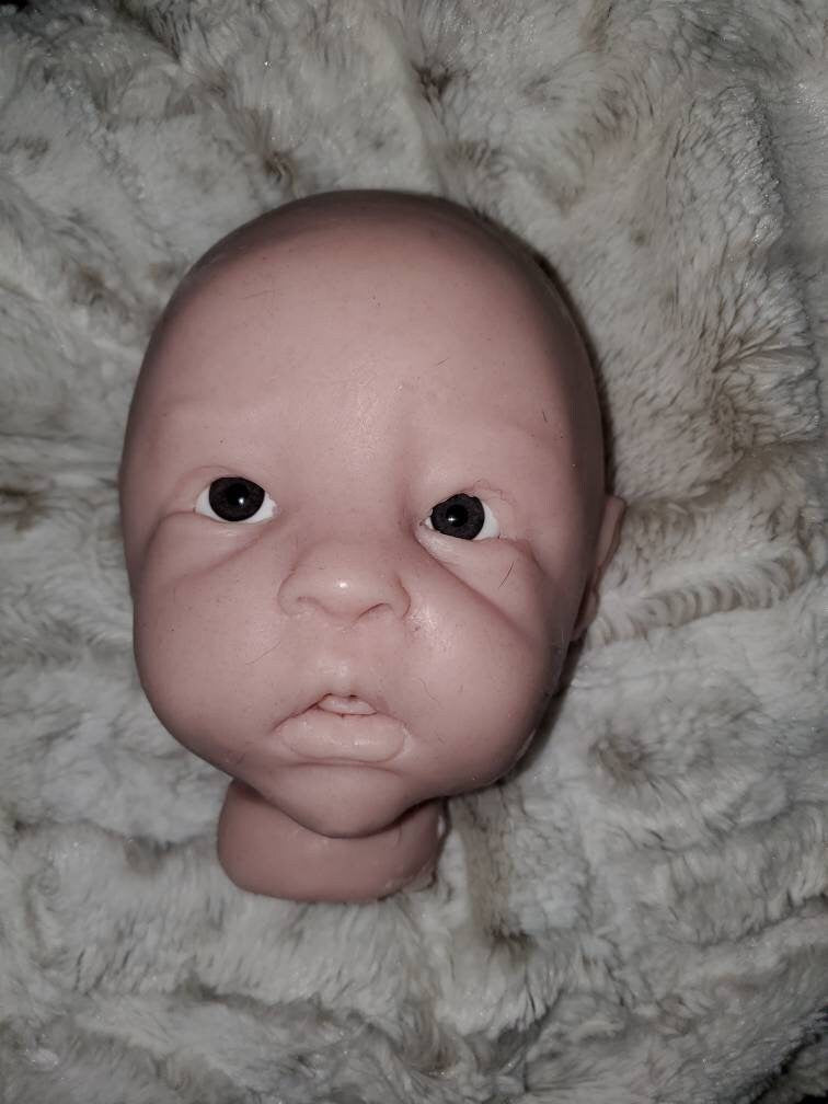 Silicone baby head for 24" indigo toddler or full body silicone baby