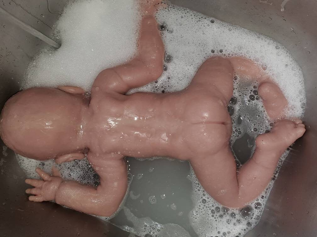 Full body silicone baby 18" newborn.blank or painted kit