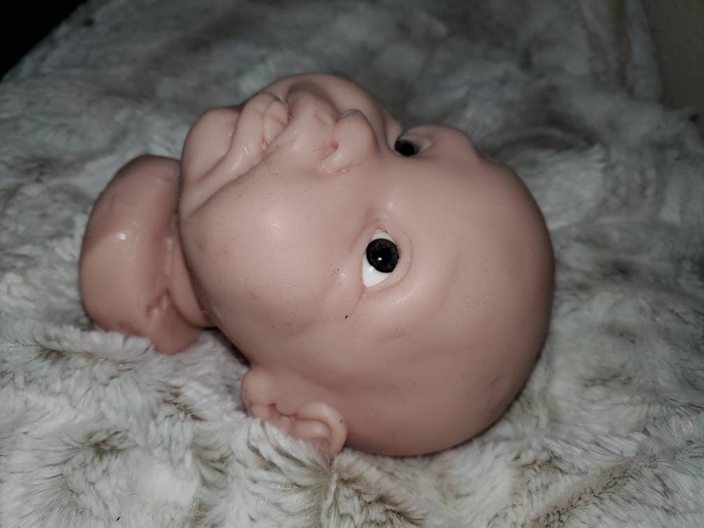Silicone baby head for 18"newborn cuddle body "Avery"