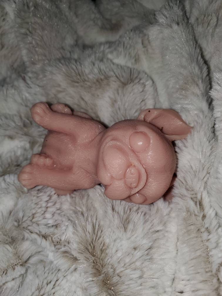 3" silicone puppy dog frenchie