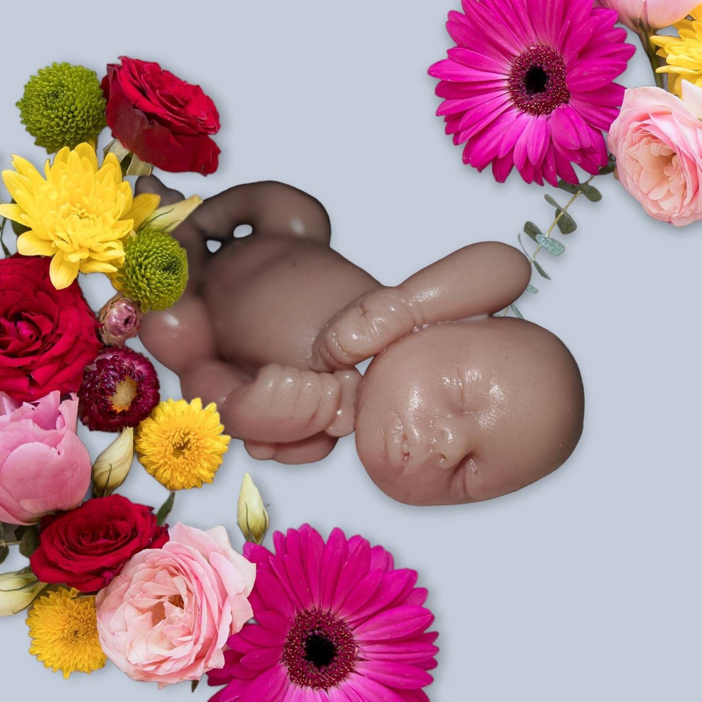 Mini silicone baby 4" sleeping cutie