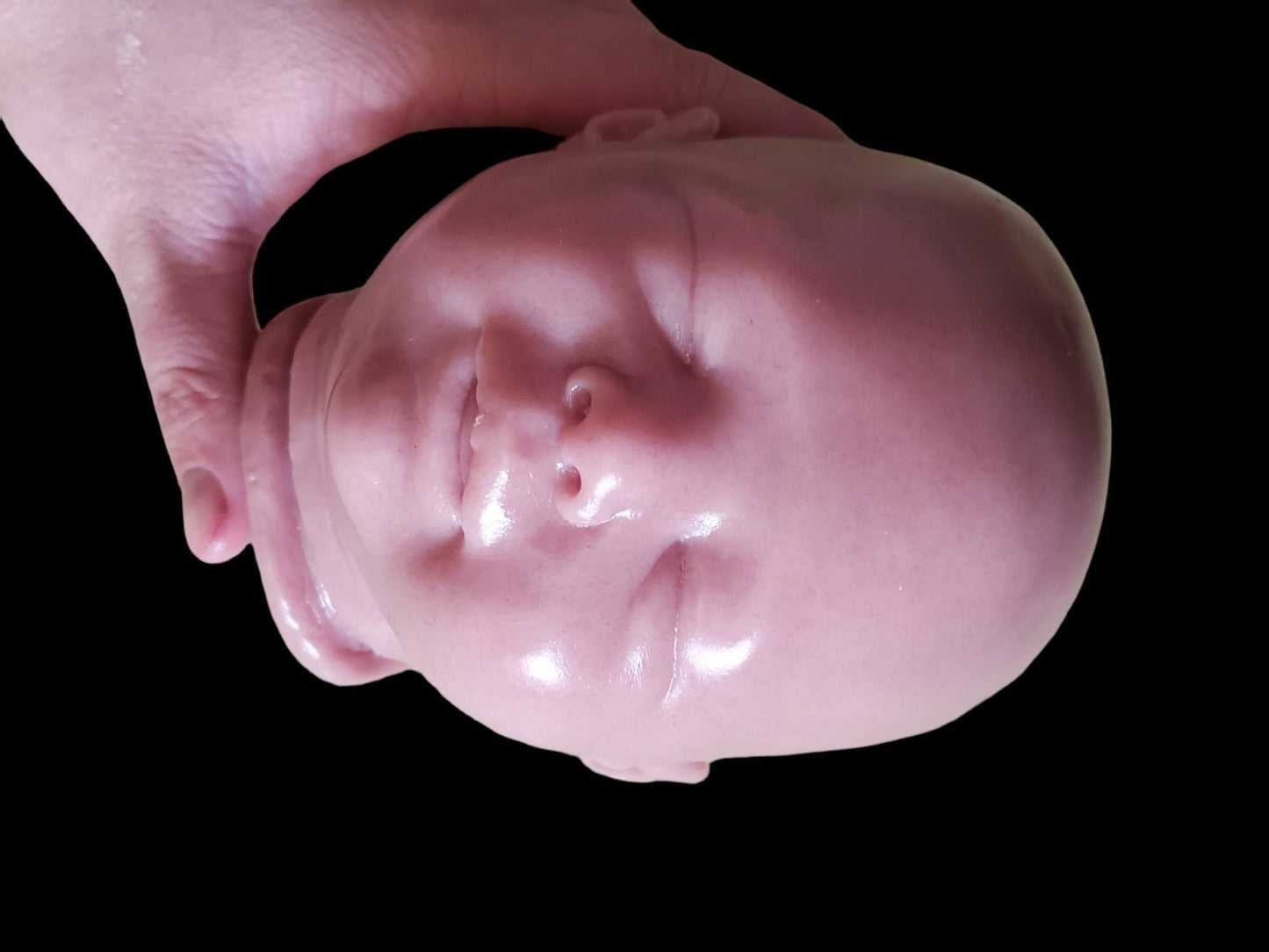 Silicone baby head for 17" cuddle baby
