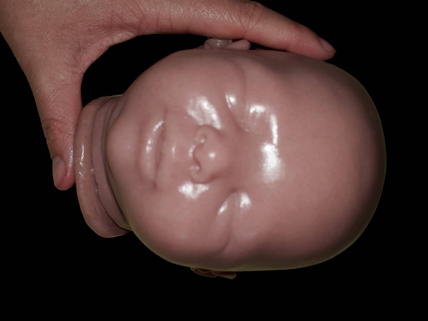 Silicone baby head for 17" cuddle baby