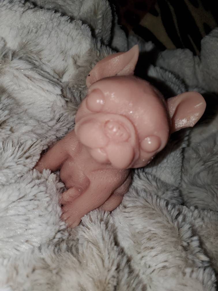 3" silicone puppy dog frenchie