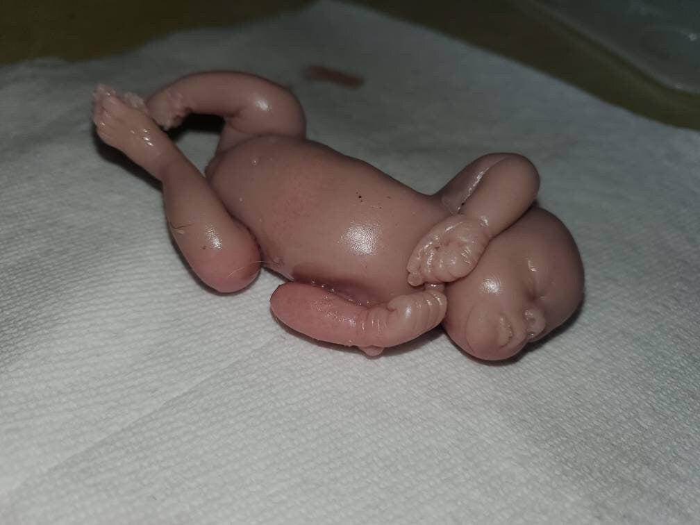 Mini silicone baby 4" sleeping cutie