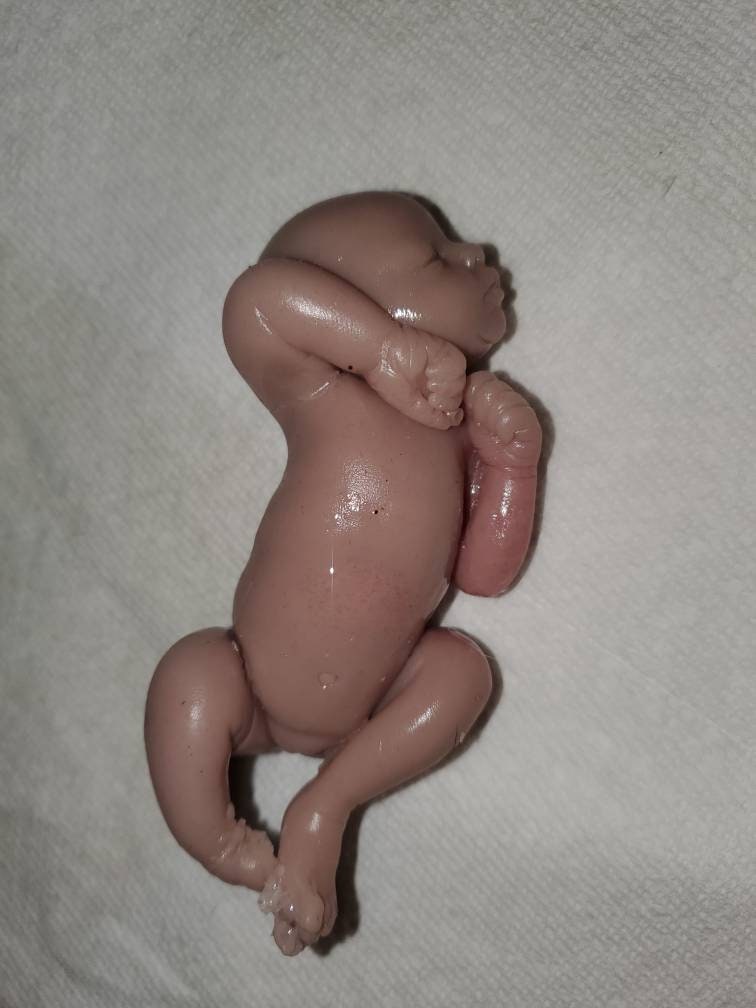 Mini silicone baby 4" sleeping cutie