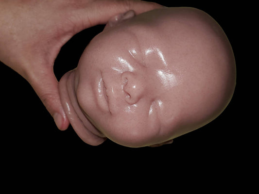 Silicone baby head for 17" cuddle baby