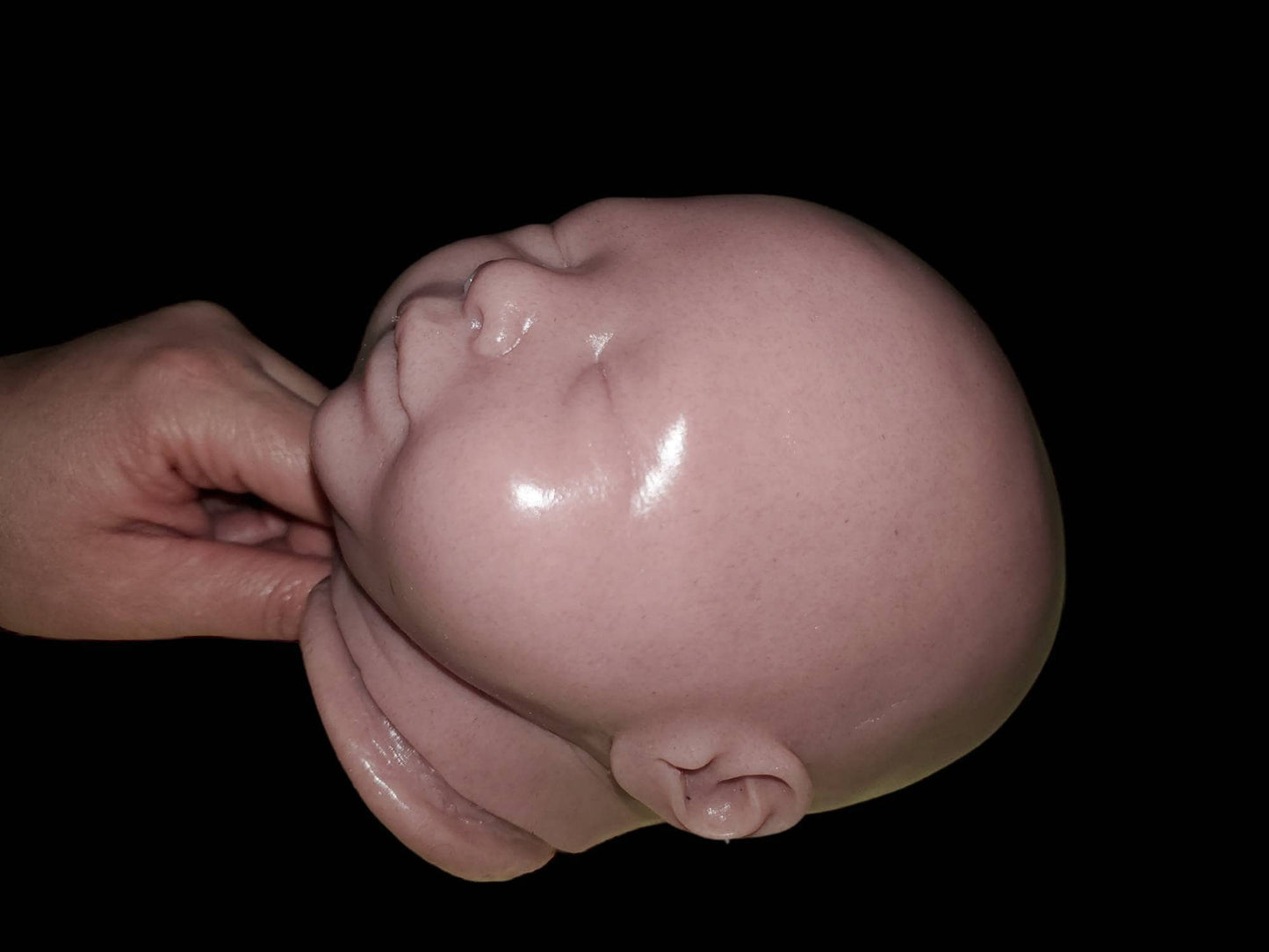 Silicone baby head for 17" cuddle baby