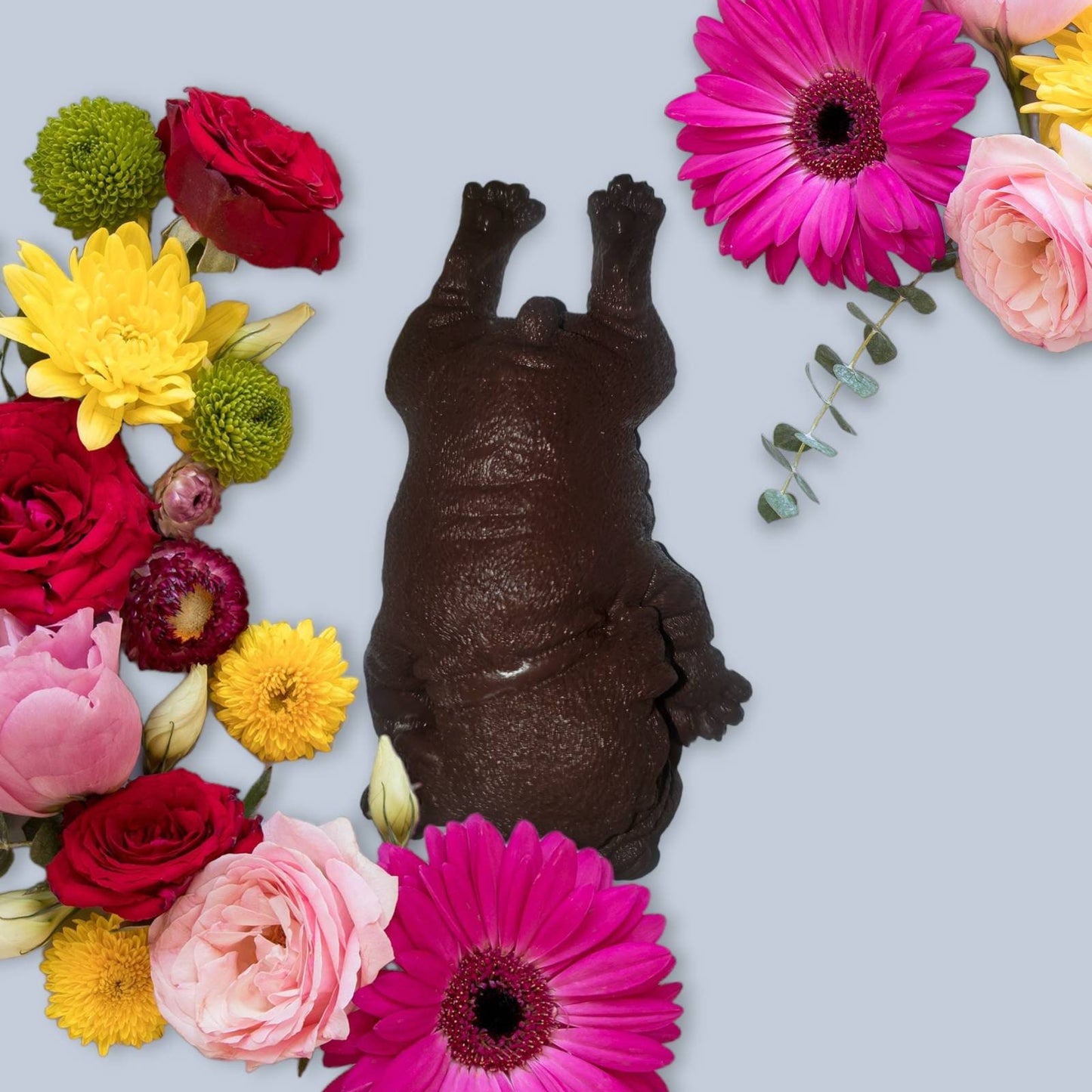 6" silicone bull dog puppy