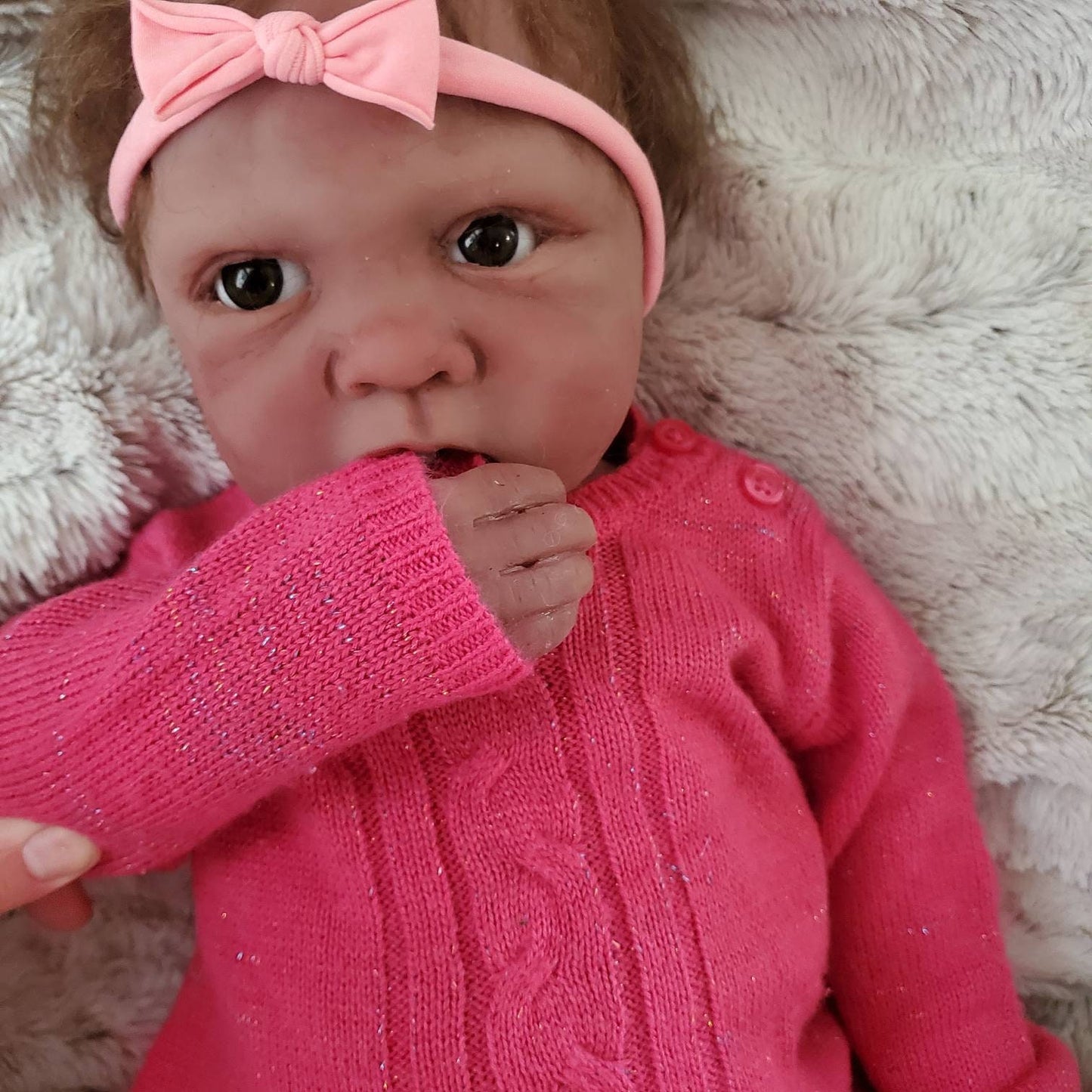 Full Body silicone baby 24" 6 month old "Adele"