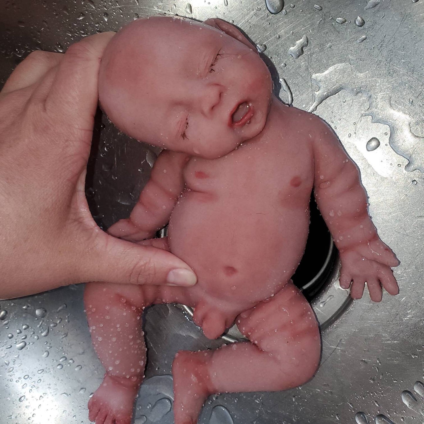 11" inches realistic lifelike full body silicone baby preemie baby boy FULLY PAINTED