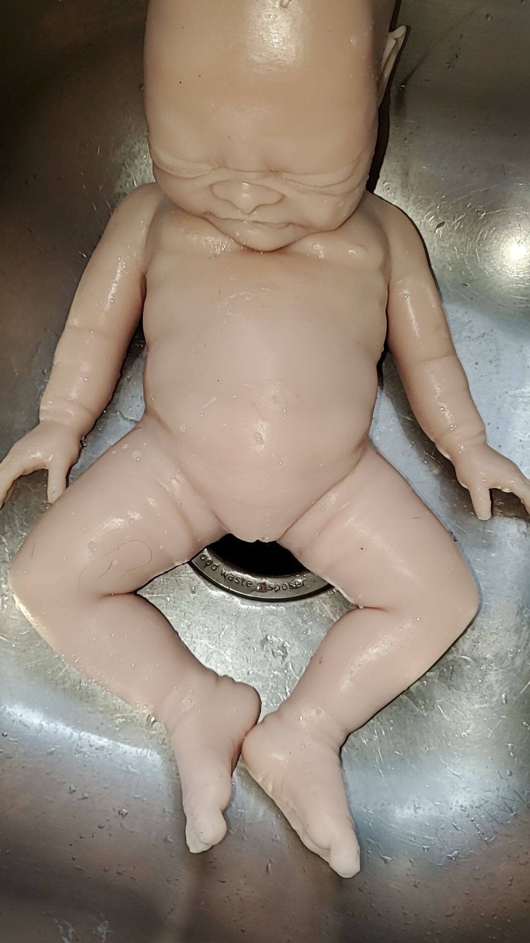 19" Full body silicone baby doll newborn girl or boy