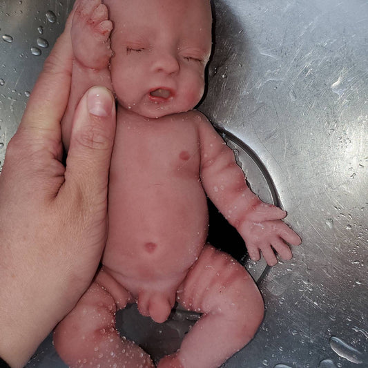 11" inches realistic lifelike full body silicone baby preemie baby boy FULLY PAINTED