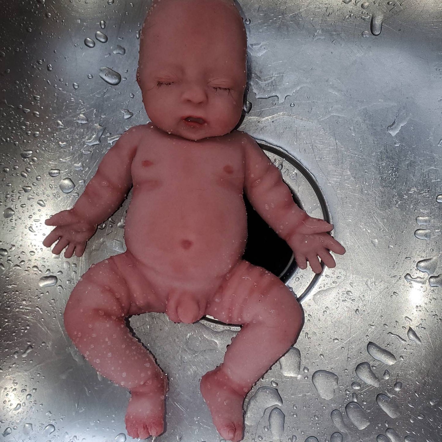 11" inches realistic lifelike full body silicone baby preemie baby boy FULLY PAINTED