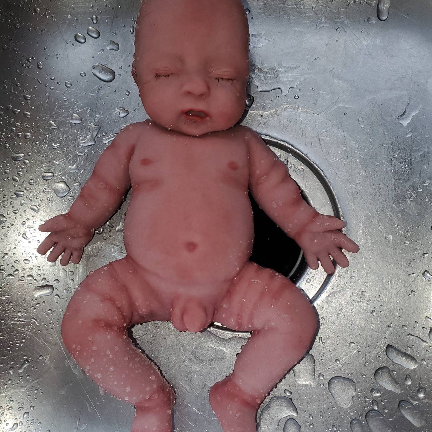 11" inches realistic lifelike full body silicone baby preemie baby boy FULLY PAINTED