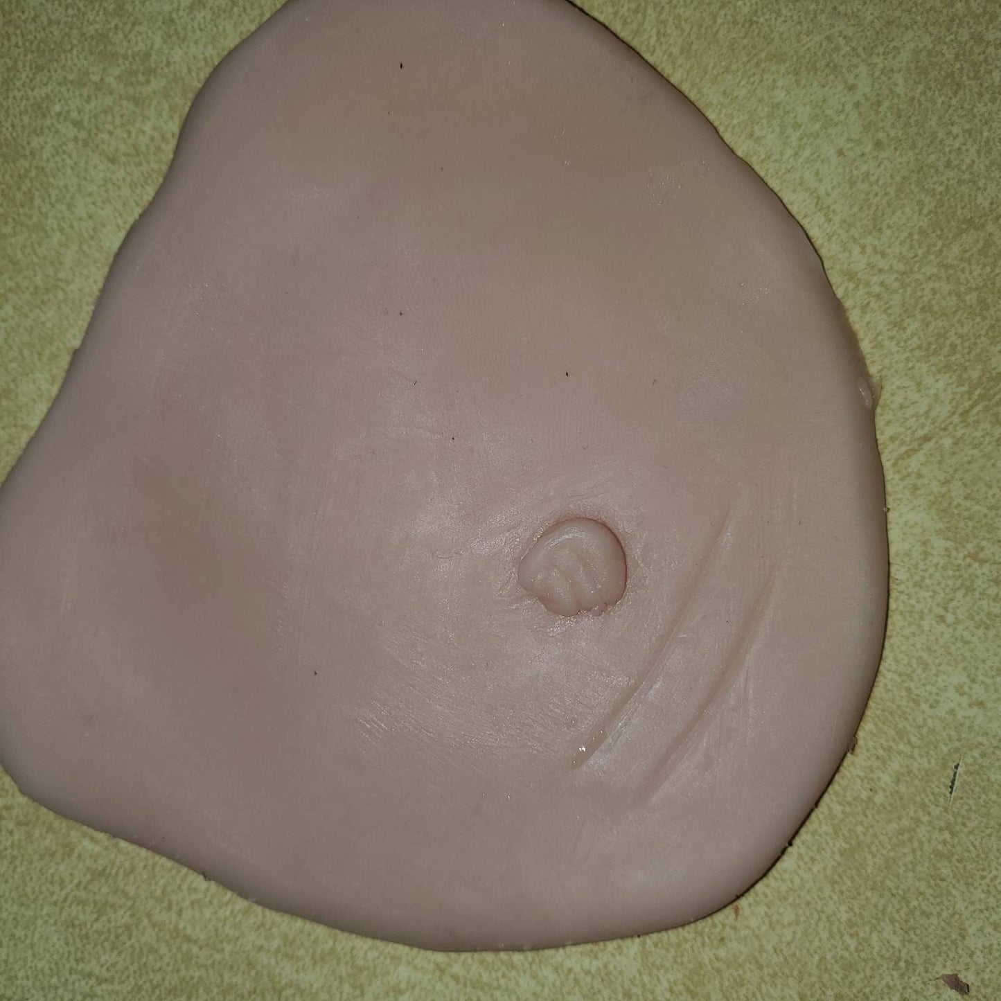 Silicone baby belly plate for newborn size baby unpainted reborn
