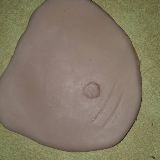 Silicone baby belly plate for newborn size baby unpainted reborn