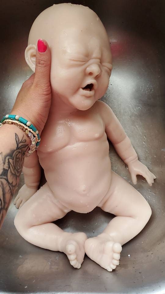 19" Full body silicone baby doll newborn girl or boy