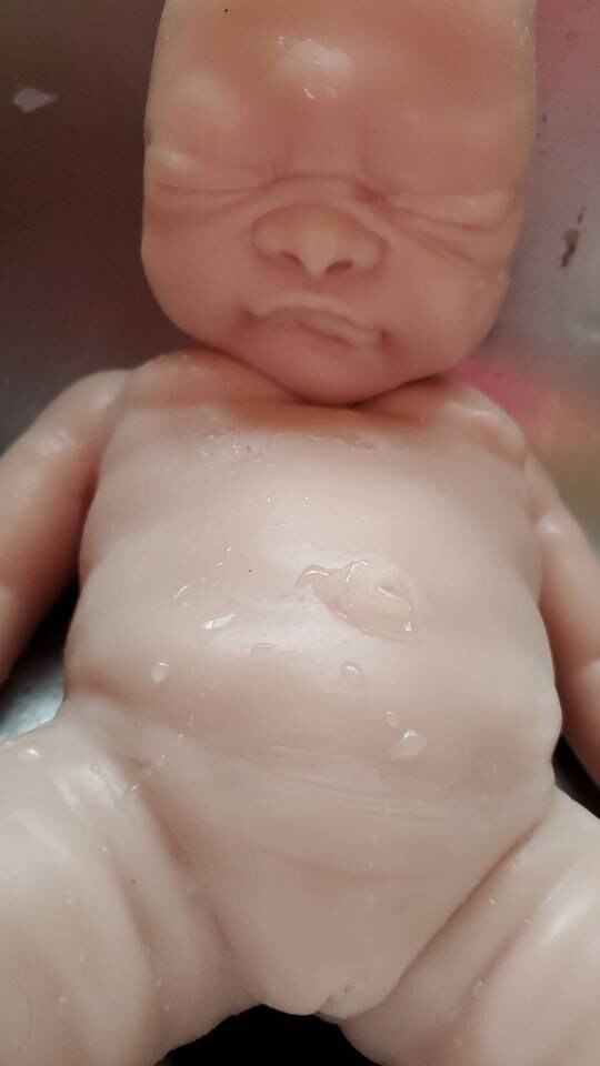 19" Full body silicone baby doll newborn girl or boy