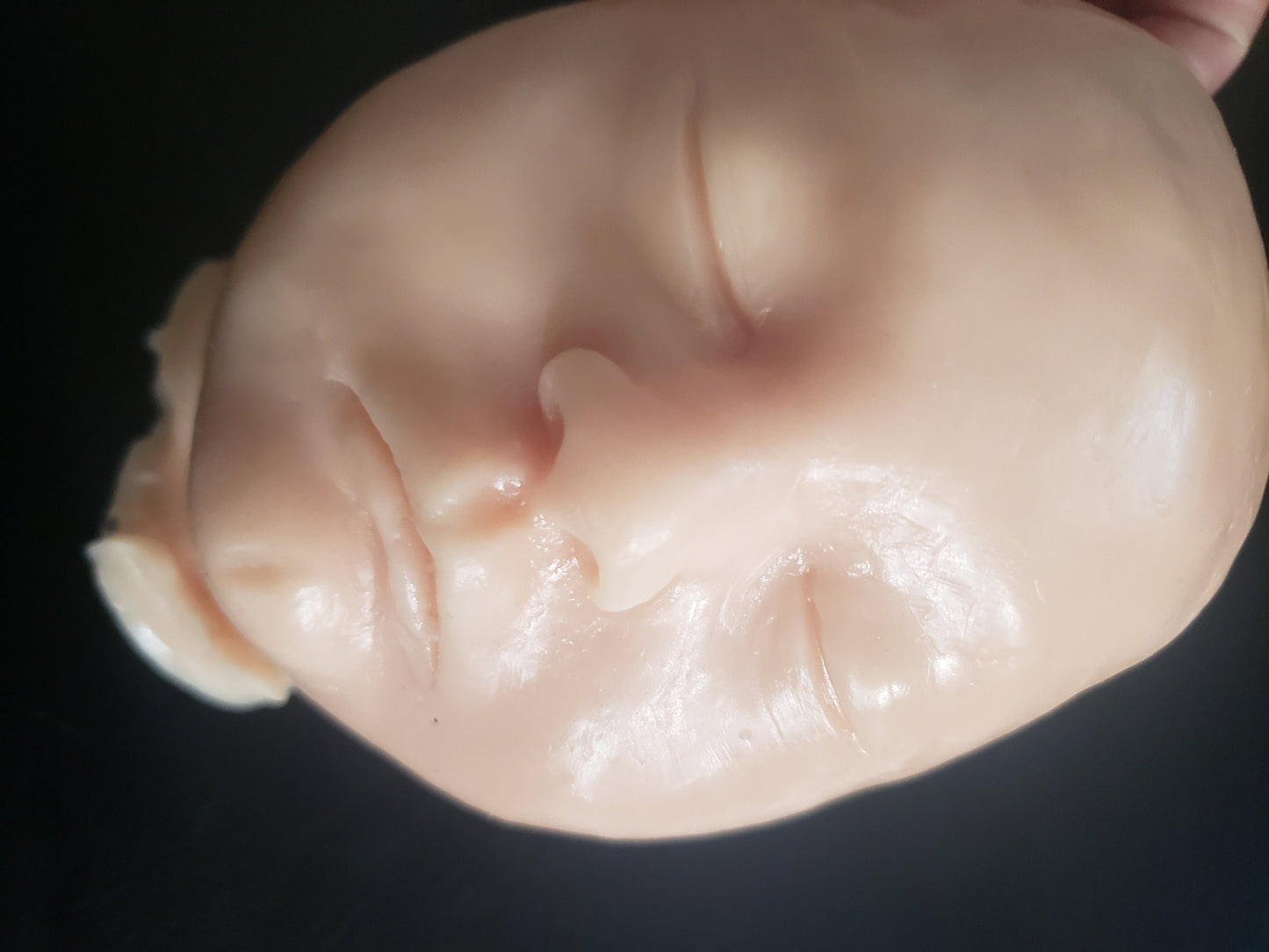 Silicone baby head newborn 18"-20" fully painted