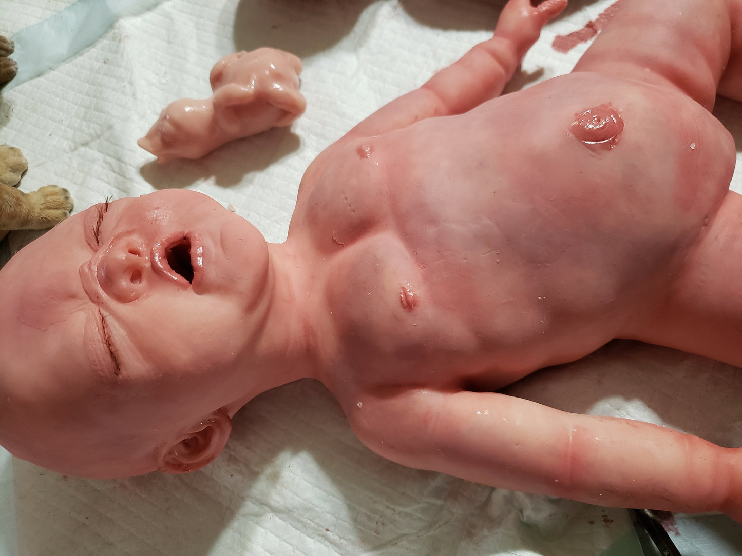 Full body silicone baby boy or girl 18" blank or painted newborn