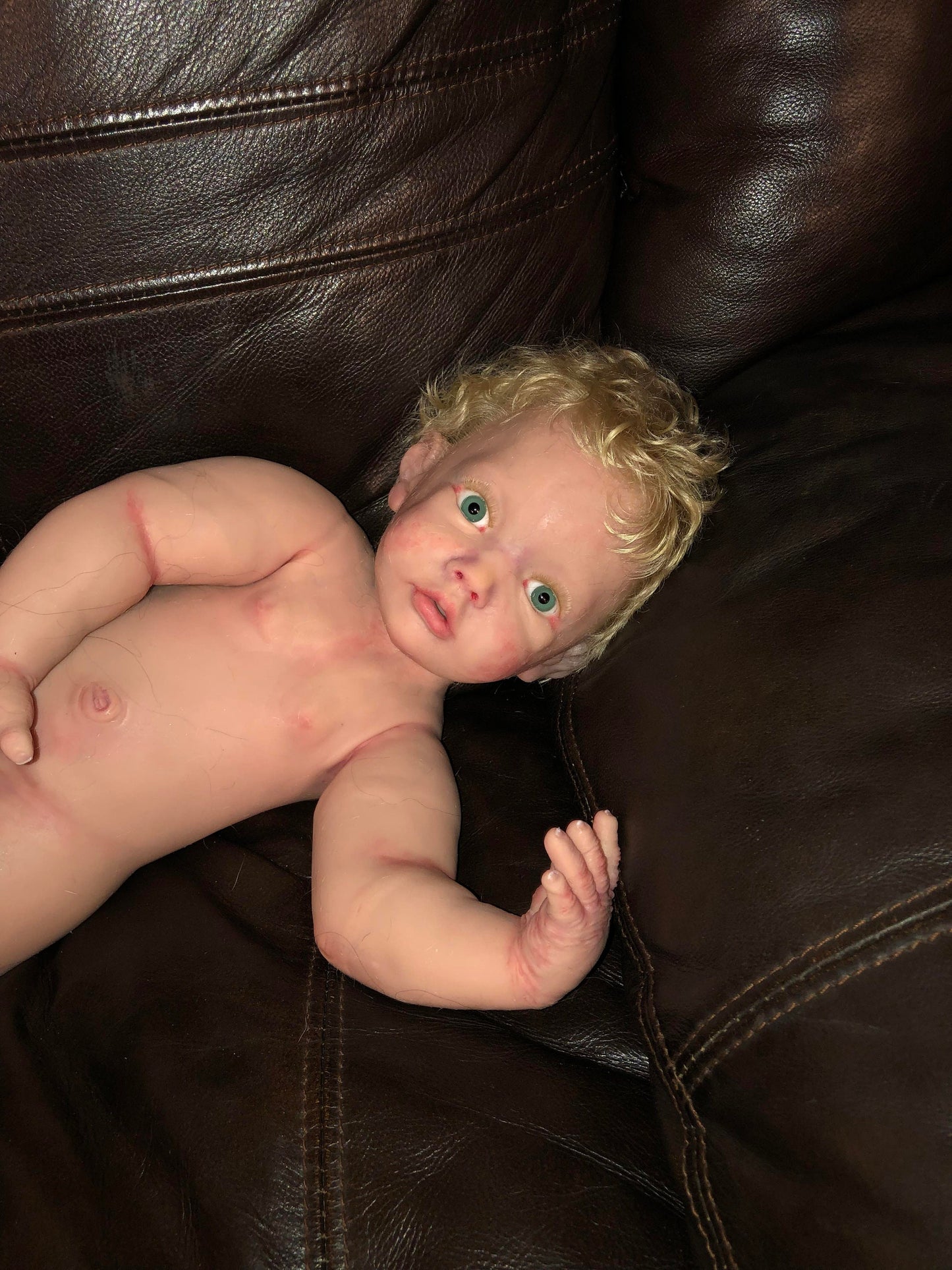 Full body silicone chubby baby open eyes 20" 9.5lbs