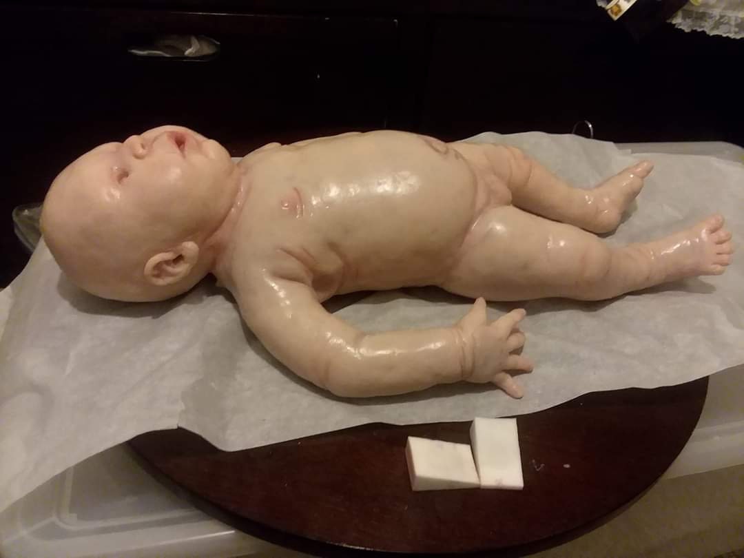 21" huge full body silicone baby doll raylynn