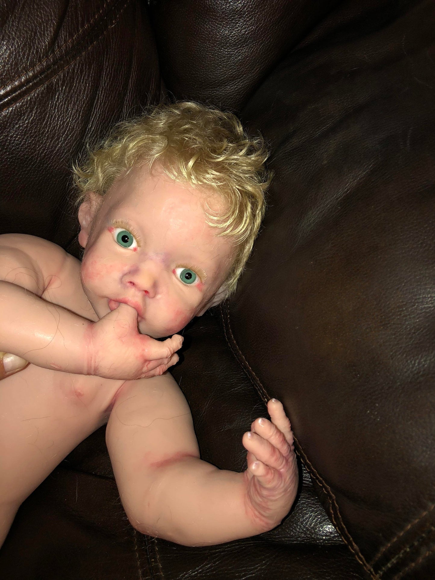 Full body silicone chubby baby open eyes 20" 9.5lbs