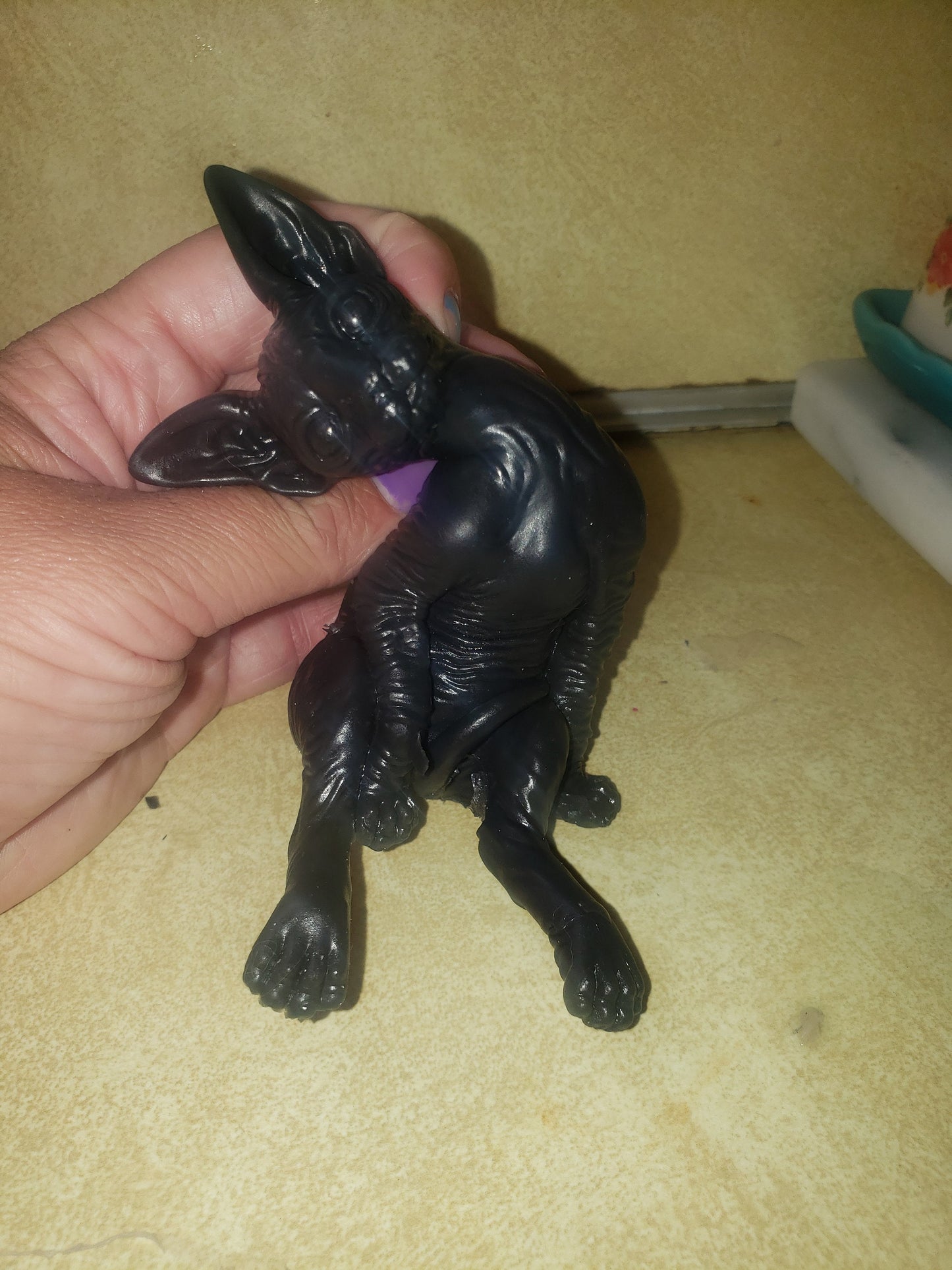 Silicone spyhnx cat kitten 4" sitting