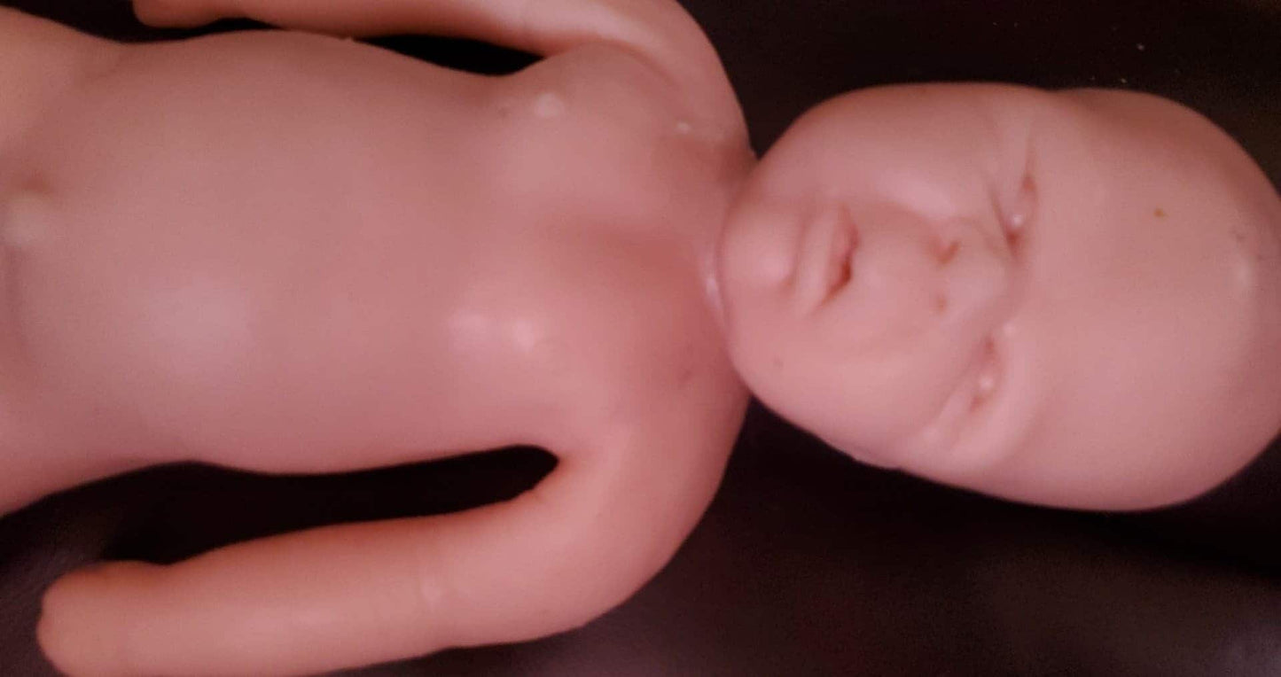 Full body silicone baby 21" newborn baby girl or boy open eyes baby doll