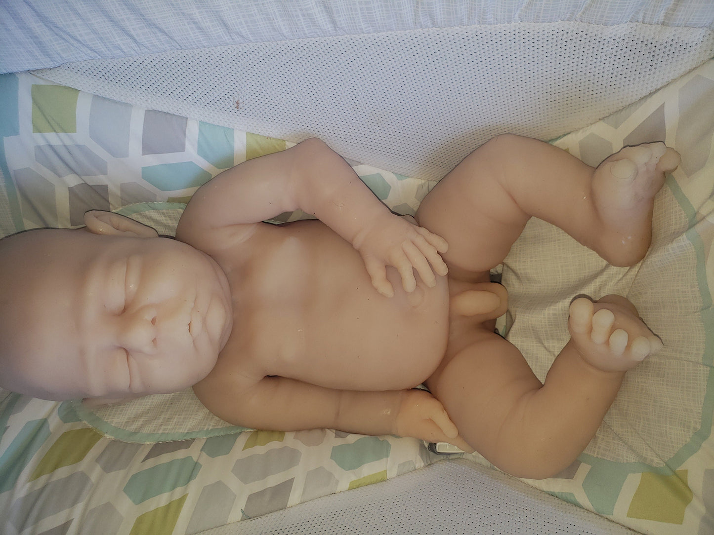 Full Body Silicone Baby boy 22" 14.5lbs chubby realistic newborn blakely
