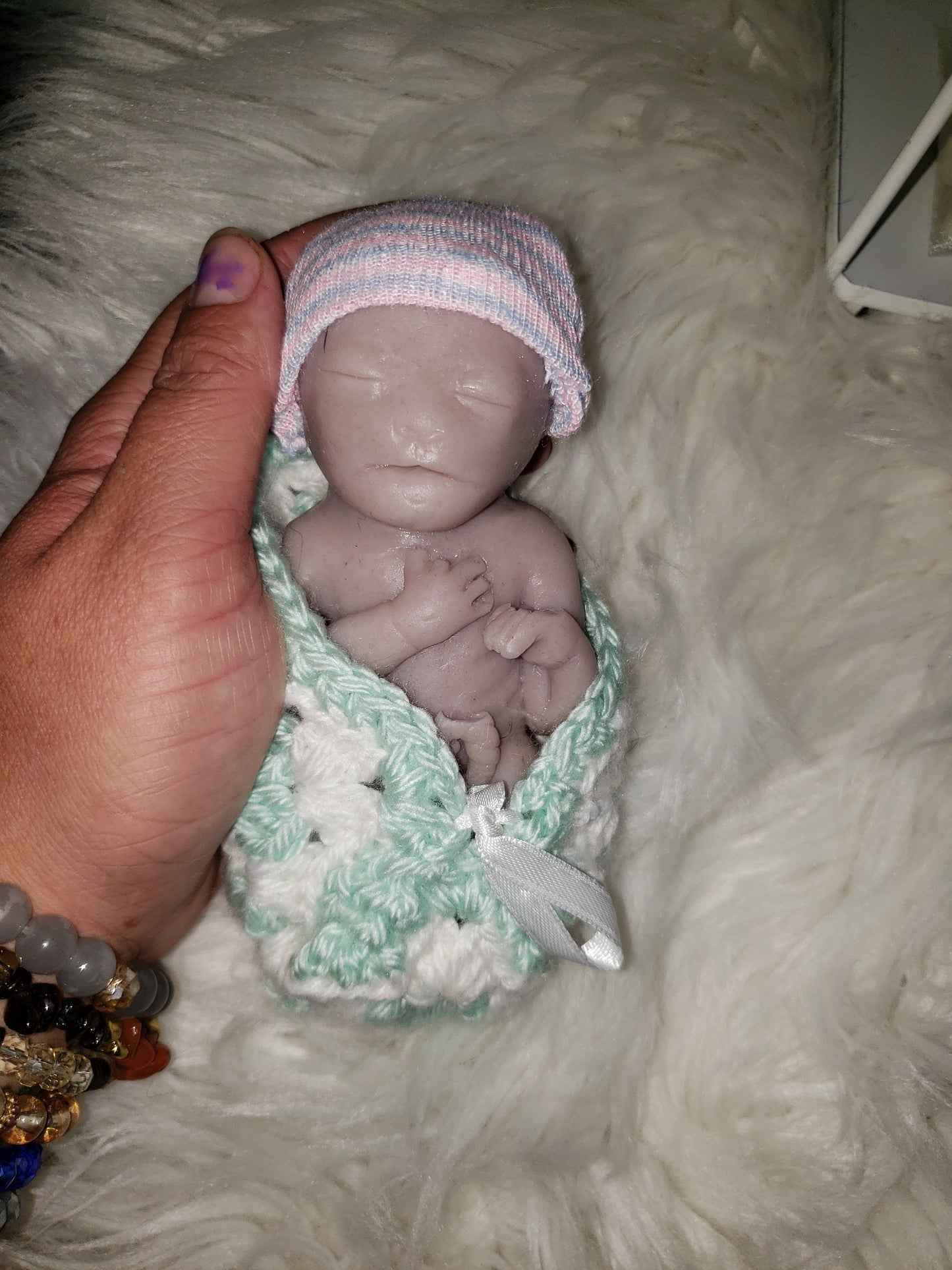 Full body 20 week gestational fetus memorial silicone baby