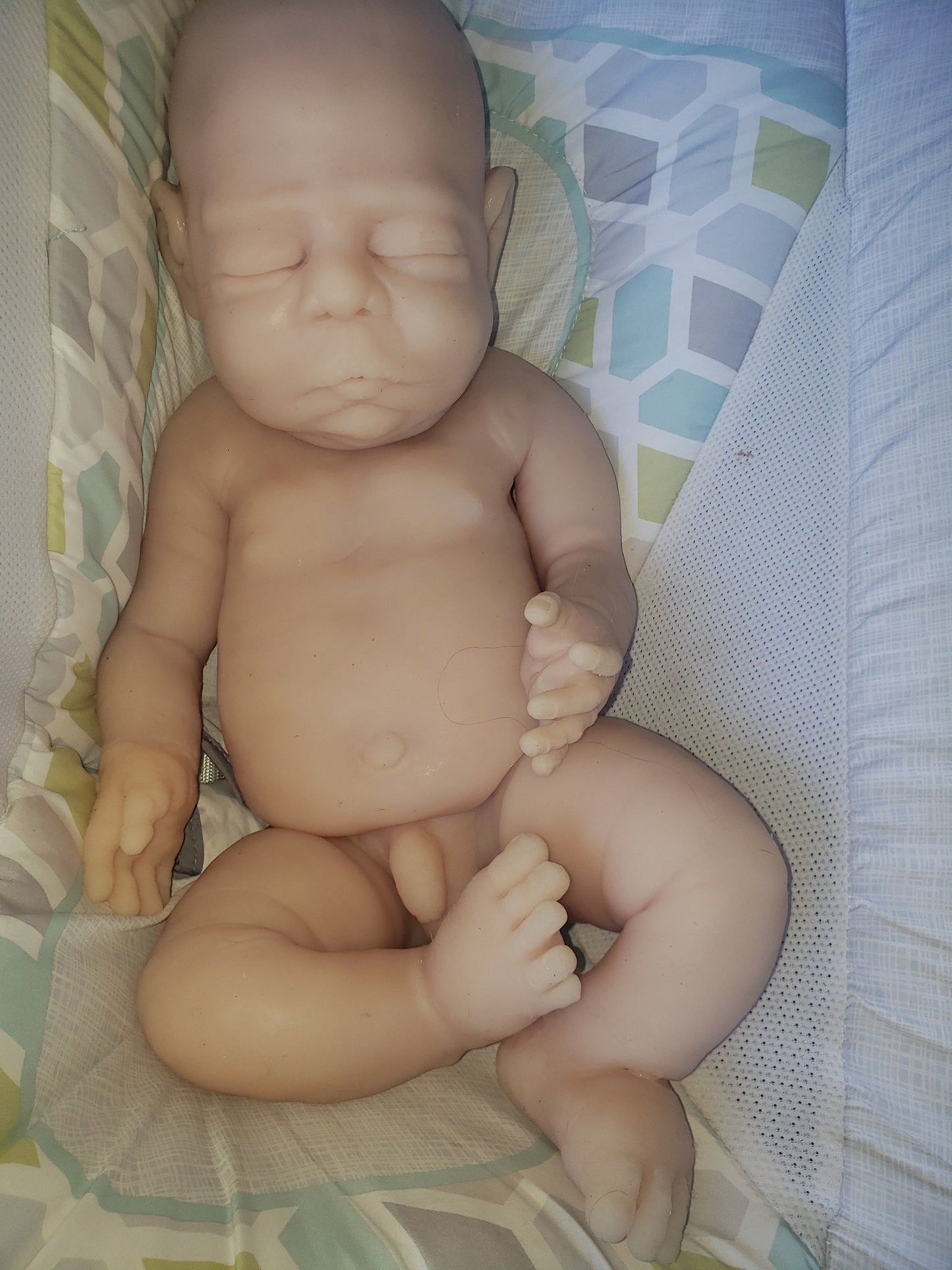 Full Body Silicone Baby boy 22" 14.5lbs chubby realistic newborn blakely
