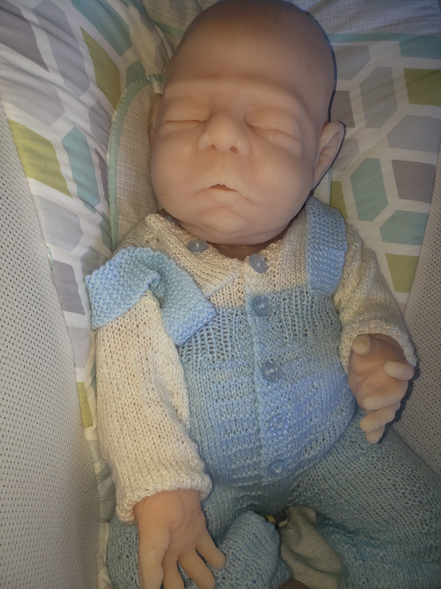Full Body Silicone Baby boy 22" 14.5lbs chubby realistic newborn blakely
